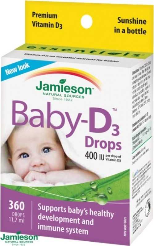 JAMIESON Baby-D3 Vitamín D3 400 IU kapky 11.7ml