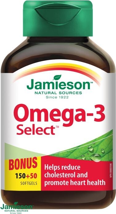 JAMIESON Omega-3 Select 1000mg cps.200