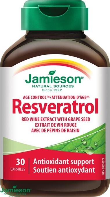 JAMIESON Resveratrol 50mg extrakt z červeného vína cps.30