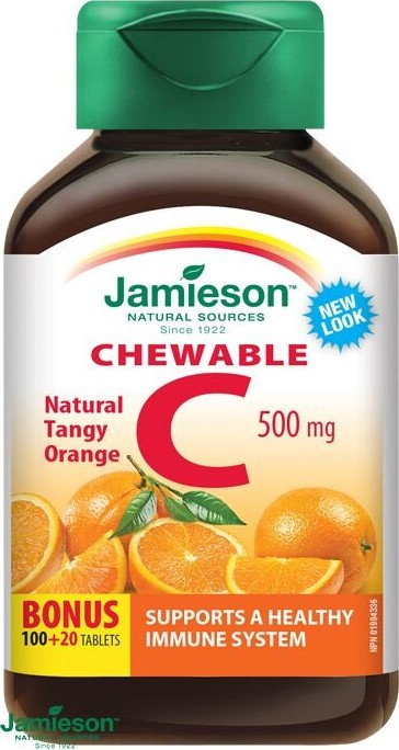 JAMIESON Vitamín C 500mg pomeranč cucací tbl.120