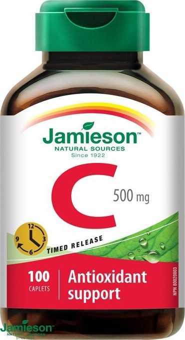 JAMIESON Vitamín C 500mg s postupným uvolňováním 100 tablet