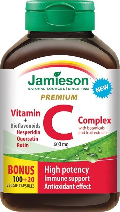 JAMIESON Vitamin C PREMIUM 600 mg s bioflavonoidy cps. 120