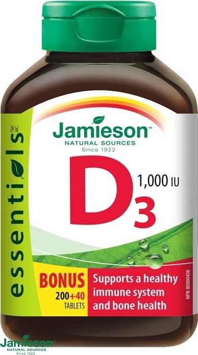 JAMIESON Vitamín D3 1000 IU tbl.240