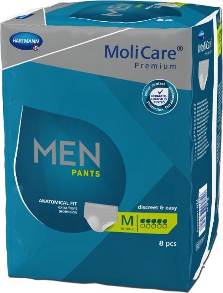 KALHOTKY NAVLÉKACÍ MOLICARE MEN PANTS 5 KAPEK M BOKY 80-120CM