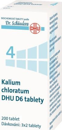 KALIUM CHLORATUM DHU D6(D12) neobalené tablety 200