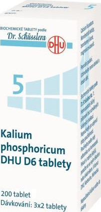 KALIUM PHOSPHORICUM DHU D6(D12) neobalené tablety 200