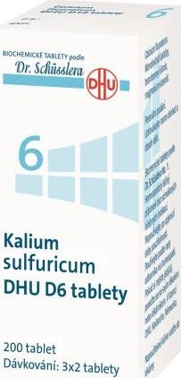 KALIUM SULFURICUM DHU D6(D12) neobalené tablety 200