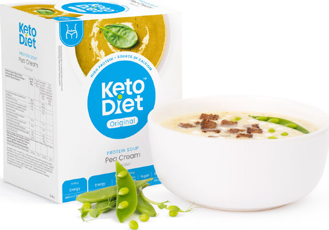 KetoDiet Proteinová polévka hrachová 7x30g