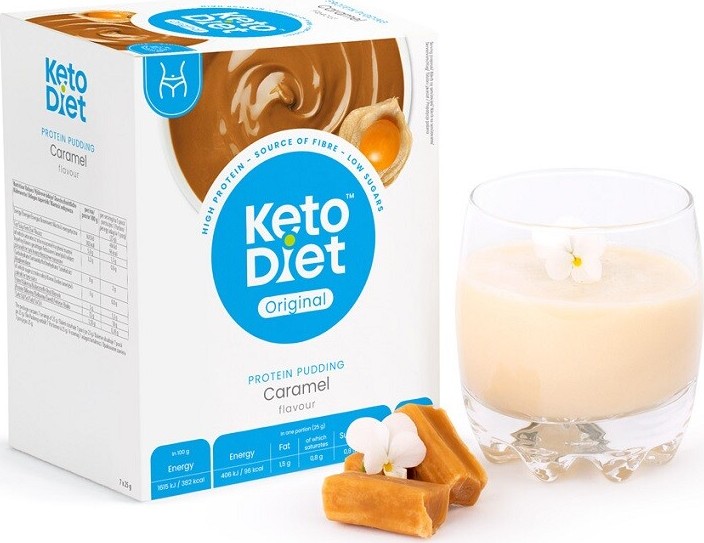 KetoDiet Proteinový pudink karamel 7x25g