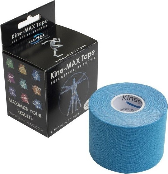 KineMAX Classic kinesiology tape modrá 5cmx5m