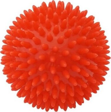 KineMAX Hedgehog Masážní míček ježek 9cm červený