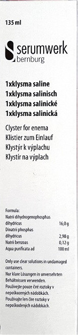 Klistýr klysma salinické 135 ml