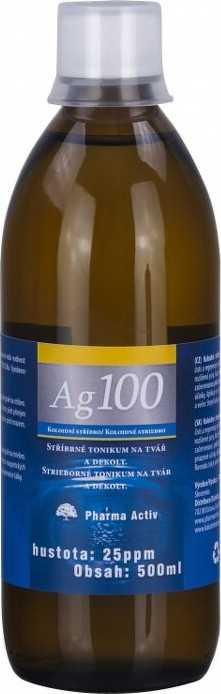 Koloidní stříbro Ag100 25ppm 500ml