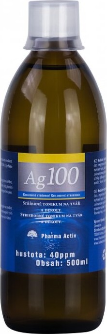 Koloidní stříbro Ag100 40ppm 500ml