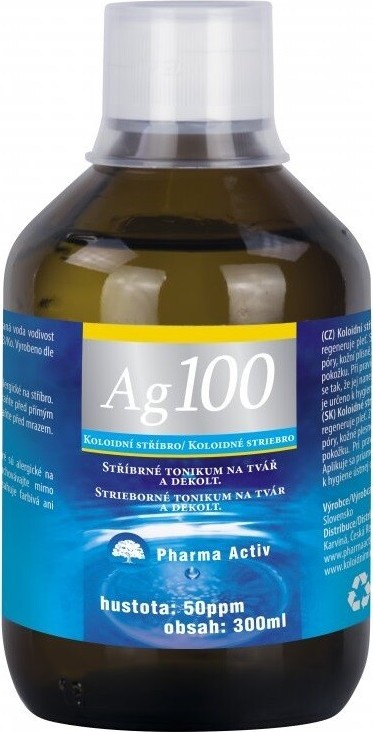 Koloidní stříbro Ag100 50ppm 300ml