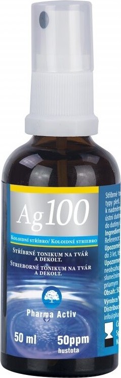 Koloidní stříbro Ag100 50ppm spray 50ml