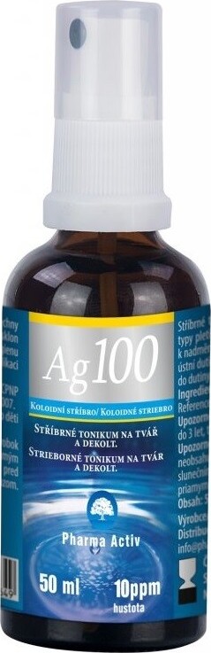 Koloidní stříbro Ag100 hustota 10ppm spray 50ml