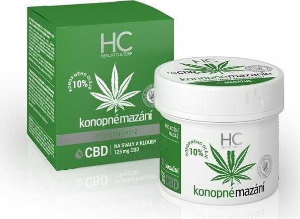 Konopné mazání 10% s CBD 125ml