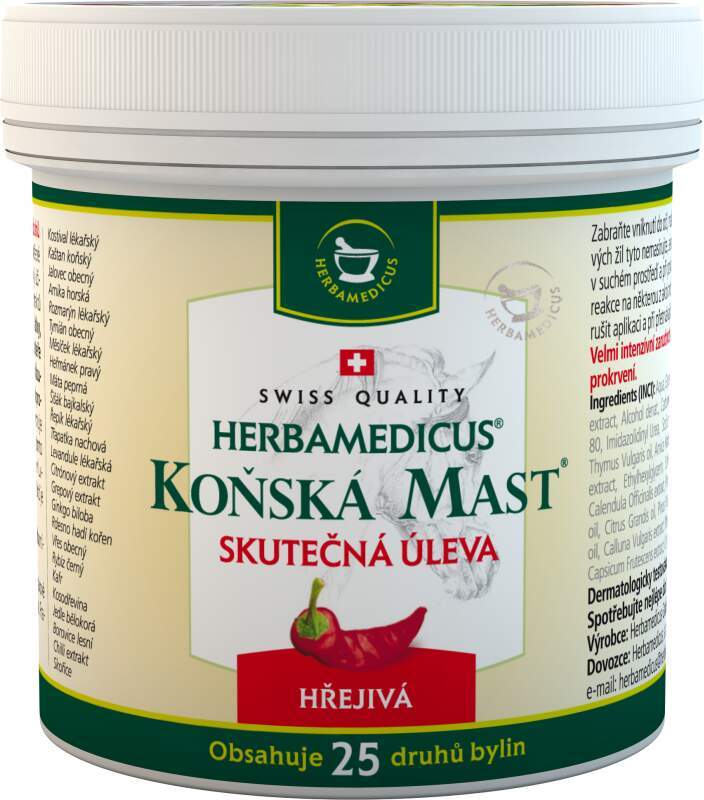 Koňská mast hřejivá 500ml