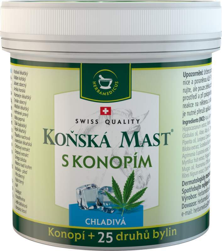 Koňská mast s konopím chladivá 250 ml