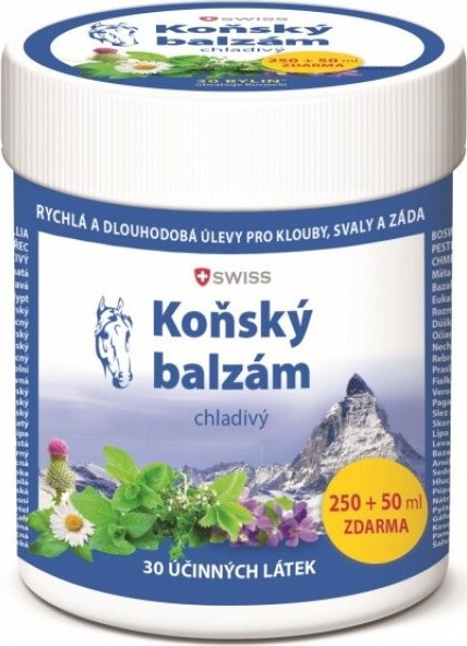 Koňský balzám SWISS chladivý 250 + 50 ml