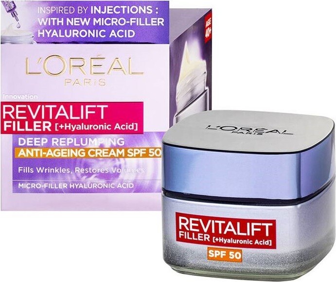 L'Oréal Paris Revitalift Filler Vyplňující denní krém proti vráskám SPF50 50 ml