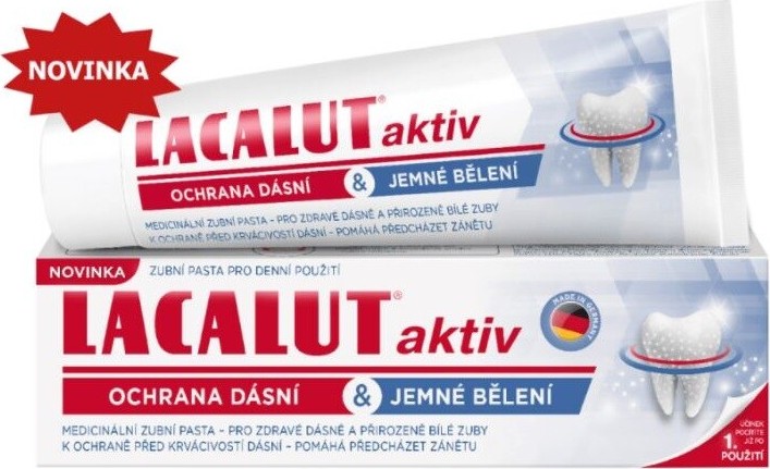 Lacalut Aktiv zub.pasta ochr.dásní & j.bělení 75ml