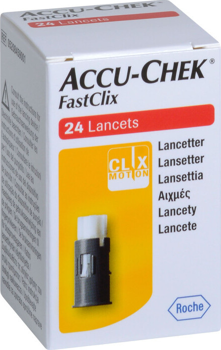 LANCETY ACCU-CHEK FASTCLIX 24 LANCETY PRO ODBĚR KAPILÁRNÍ KRVE