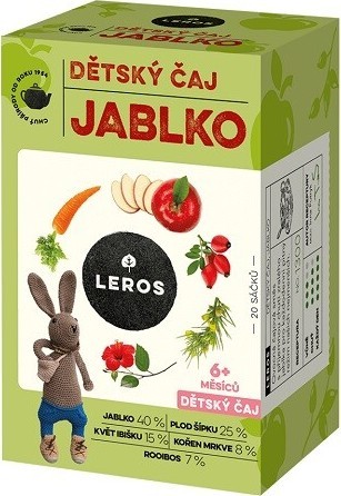 LEROS Dětský čaj Jablko 20x2g