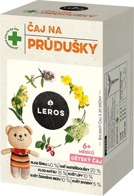 LEROS Dětský čaj na průdušky 20x1.5g