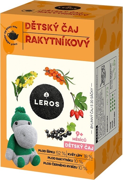 LEROS Dětský čaj Rakytníkový 20x2g