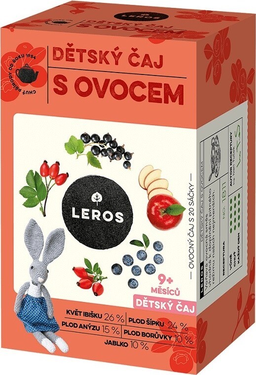 LEROS Dětský čaj s ovocem 20x2g