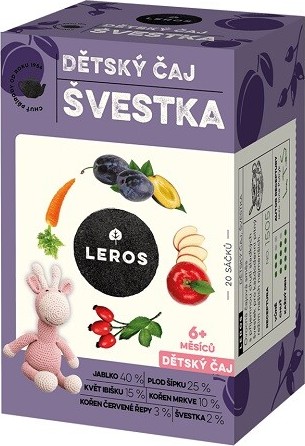 LEROS Dětský čaj Švestka 20x2g