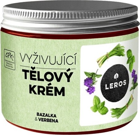 LEROS tělový krém bazalka & verbena 200ml