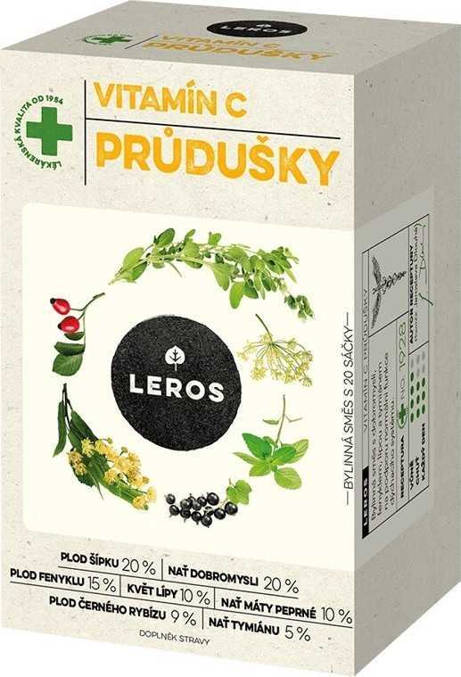 LEROS Vitamín C průdušky 20x1.5g