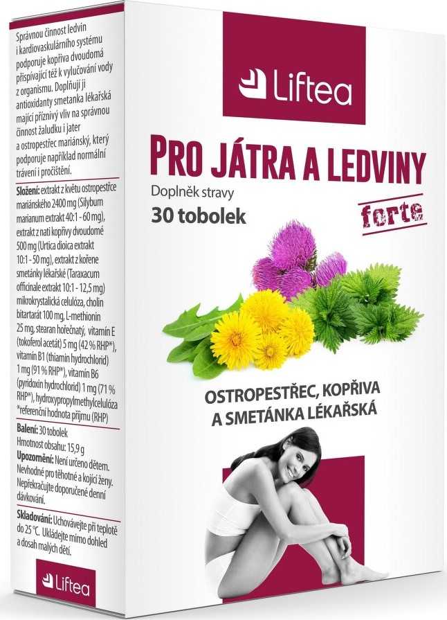 LIFTEA pro játra a ledviny tob.30