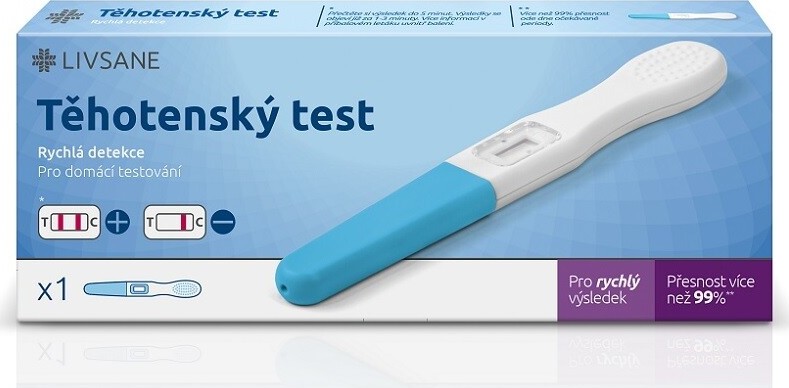 LIVSANE Těhotenský test Rychlá detekce 1ks