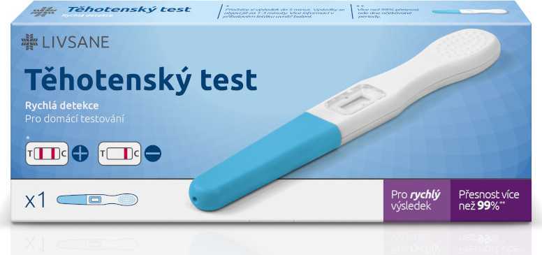 LIVSANE Test těhotenský rychlá detekce 1ks CZ