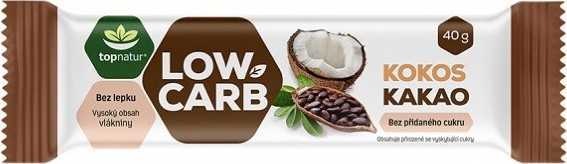 LOW CARB tyčinka kokos&kakao 40g TOPNATUR