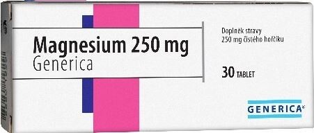 Magnesium 250mg tbl.30 Generica