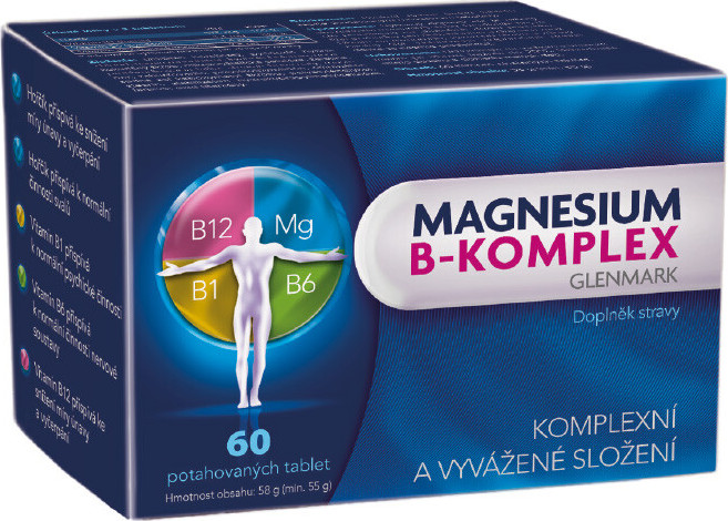 Magnesium B-komplex Glenmark tbl.60