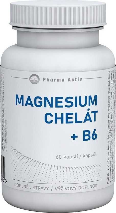 Magnesium Chelát + B6 60 kapslí