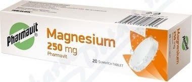 MAGNESIUM/VITAMIN C PHARMAVIT 250MG šumivá tableta 20