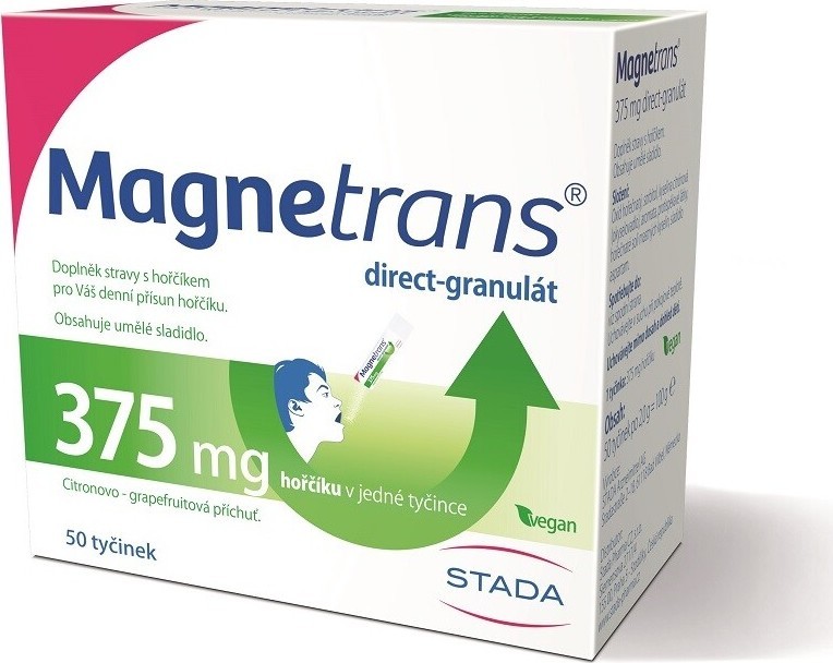 MAGNETRANS 375mg 50 tyčinek granulátu