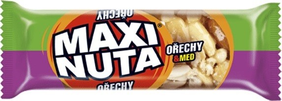 MAXI NUTA Ořechová tyčinka Ořechy & Med 35g