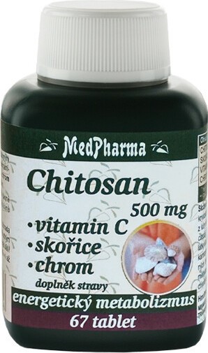 MedPharma Chitosan 500mg+vit.C+chrom tbl.67