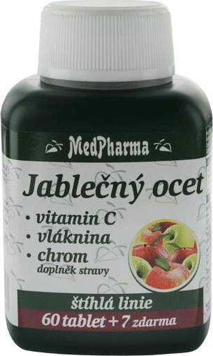 MedPharma Jablečný ocet+vlák.+vit.C+chrom tbl.67