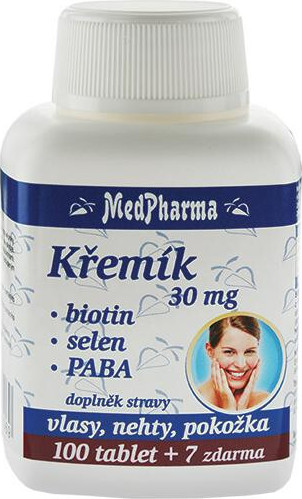 MedPharma Křemík 30mg+Biotin+PABA tbl.107