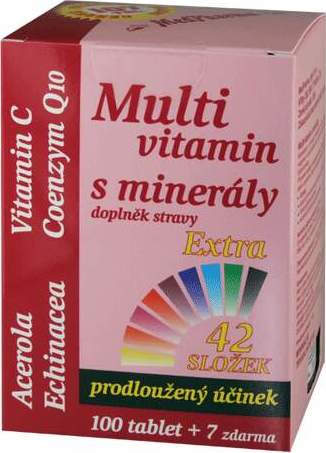 MedPharma Multivitamín s minerály+extra C tbl.107