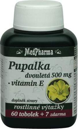 MedPharma Pupalka dvouletá 500mg+vit.E tob.67